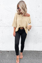 Load image into Gallery viewer, Textured Knit Drop Shoulder Tee