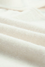 Load image into Gallery viewer, Beige Frill Trim Buttoned Knit Pullover Sweater