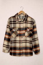Load image into Gallery viewer, Geometric Plaid Print Pocketed Shacket