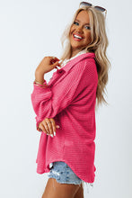 Load image into Gallery viewer, Waffle Knit Button Up Casual Shirt
