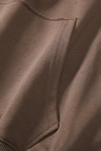 Load image into Gallery viewer, Zipped Turn Down Collar Cropped Sweatshirt with Pocket