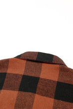 Load image into Gallery viewer, Turn-down Collar Plaid Shirt Coat