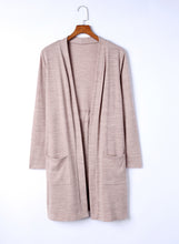 Load image into Gallery viewer, Tunic Back Open Front Cardigan with Pockets
