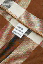 Load image into Gallery viewer, Pocketed Buttoned Plaid Shirt Jacket