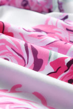 Load image into Gallery viewer, Floral Print Criss-Cross Cold Shoulder Hoodie