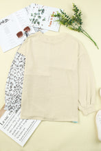 Load image into Gallery viewer, Patchwork Color Block Ribbed Long Sleeve Top