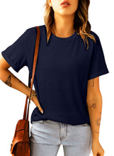 Load image into Gallery viewer, Solid Color Crew Neck Tee