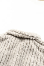 Load image into Gallery viewer, Khaki Solid Color Plush Fleece Button up Jacket