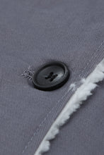 Load image into Gallery viewer, Lapel Collar Button Fleece Jacket