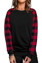 Load image into Gallery viewer, Buffalo Plaid Long Sleeve Sweatshirt