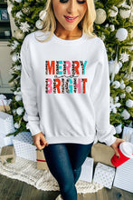 Load image into Gallery viewer, MERRY and BRIGHT Leopard Print Pullover Sweatshirt