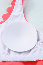 Load image into Gallery viewer, Scalloped Criss Cross High Waist Bikini