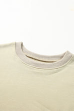 Load image into Gallery viewer, Khaki Plain Crew Neck Pullover Sweatshirt