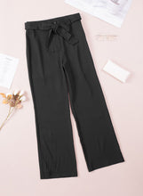 Load image into Gallery viewer, High Waist Front Tie Flared Pants
