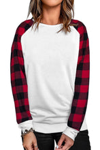 Load image into Gallery viewer, Buffalo Plaid Long Sleeve Sweatshirt