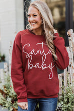Load image into Gallery viewer, Christmas Santa Baby Print Pullover Sweatshirt