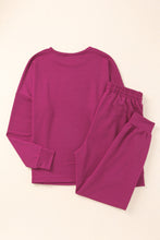 Load image into Gallery viewer, Long Sleeve Pullover and Jogger Pants Lounge Set