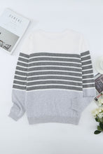 Load image into Gallery viewer, Striped Colorblock Sweater