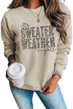 Load image into Gallery viewer, Khaki SWEATER WEATHER Leopard Print Pullover Sweatshirt