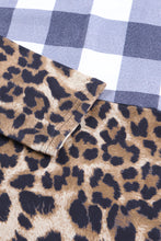 Load image into Gallery viewer, Plaid Patchwork Cowl Neck Sweatshirt