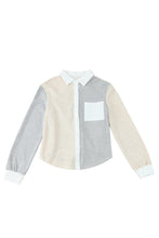 Load image into Gallery viewer, Contrast Trim Colorblock Knit Shirt