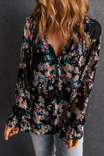 Load image into Gallery viewer, Wildflower Print Chiffon Blouse
