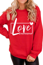 Load image into Gallery viewer, Valentine's Day Love Graphic Sweatshirt