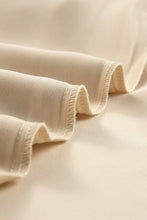 Load image into Gallery viewer, Beige Leopard Mesh Bubble Sleeve Split Neck Blouse