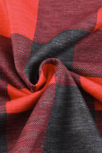 Load image into Gallery viewer, Christmas Plaid Striped Patchwork Drawstring Hoodie