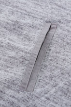 Load image into Gallery viewer, Plaid Splicing Pocketed Gray Hoodie