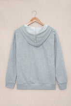 Load image into Gallery viewer, Grey Casual Solid Color Lace-up Hoodie