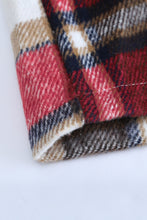 Load image into Gallery viewer, Geometric Plaid Print Pocketed Shacket