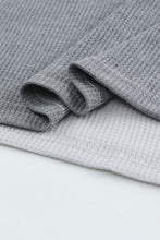 Load image into Gallery viewer, Wild Leopard Contrast Sleeve Colorblock Waffle Knit Top