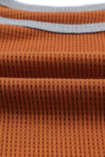 Load image into Gallery viewer, Waffle Knit Leopard Patchwork Long Sleeve Dress