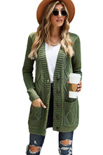 Load image into Gallery viewer, Front Pocket and Buttons Closure Cardigan