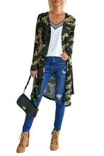 Load image into Gallery viewer, Camo Print Long Cardigan