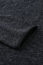 Load image into Gallery viewer, Heathered Print Button Snap Neck Pullover Hoodie