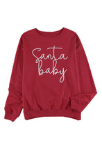 Load image into Gallery viewer, Christmas Santa Baby Print Pullover Sweatshirt