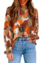 Load image into Gallery viewer, Abstract Printed Long Sleeve Blouse