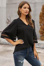 Load image into Gallery viewer, Flare Sleeve V Neck Loose Blouse