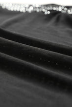 Load image into Gallery viewer, Rhinestone Sheer Mesh Long Sleeve Bodysuit