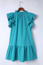 Load image into Gallery viewer, Tiered Ruffled Sleeves Mini Dress with Pockets