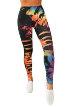 Load image into Gallery viewer, Multicolor Tie Dye Hollow Out Fitness Activewear Leggings