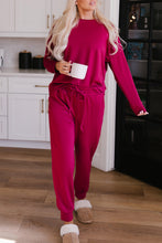 Load image into Gallery viewer, Long Sleeve Pullover and Jogger Pants Lounge Set