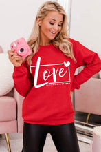 Load image into Gallery viewer, Valentine's Day Love Graphic Sweatshirt