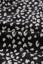 Load image into Gallery viewer, Leopard Print Belted V Neck Short Sleeve Romper