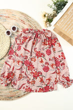 Load image into Gallery viewer, Split V Neck Printed Blouse