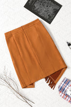 Load image into Gallery viewer, Fringed Wrap Western Midi Skirt
