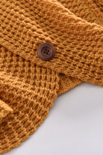 Load image into Gallery viewer, Mustard Buttoned Wrap Turtleneck Sweater