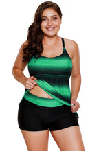 Load image into Gallery viewer, ish Strappy Hollow-out Back Plus Size Tankini